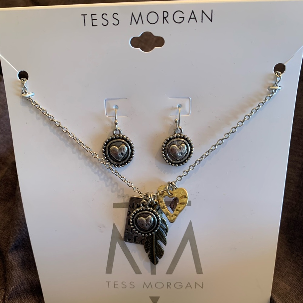 Live Laugh Love Necklace and Earring set